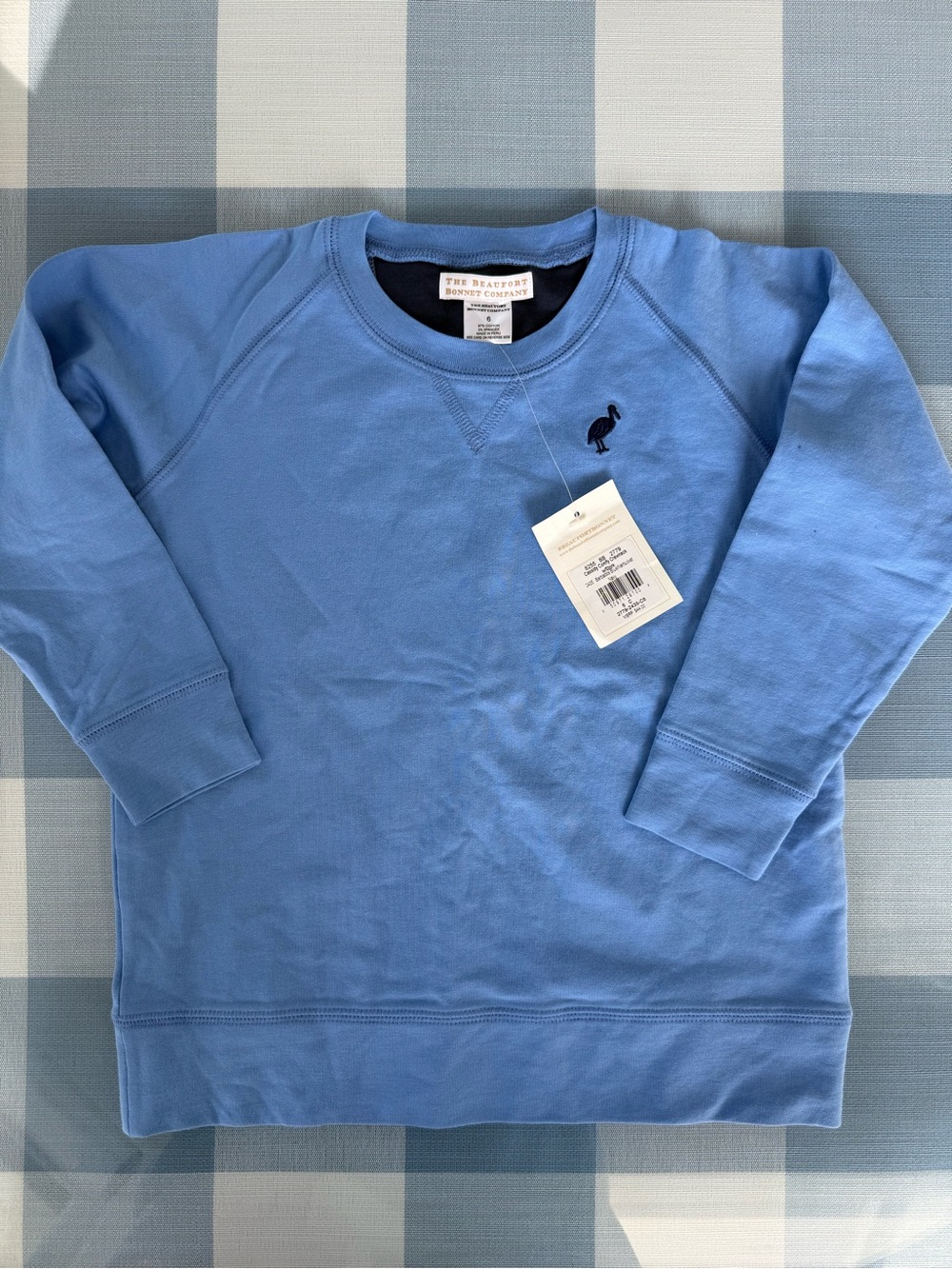 The Beaufort Bonnet Company Barbados Blue Cassidy Crewneck Size 6